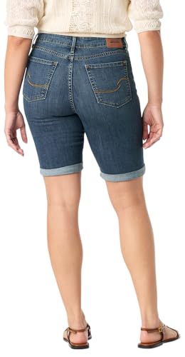 Image of Levi Strauss Signature Gold Women's Mid-Rise Bermuda Shorts Stretch Denim (Available in Plus Size)