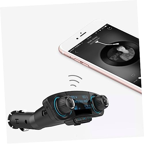 Receptor FM para coche con doble USB de carga rápida y pantalla LED clara 5