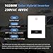 Y&H 10.2KW On/Off Grid Solar Hybrid Inverter Built-in 160A Charge Controller PV Max 500V Input DC48V to AC230V Pure Sine Wave Inverter for Home Energy Storage RV Shed Off-Grid System