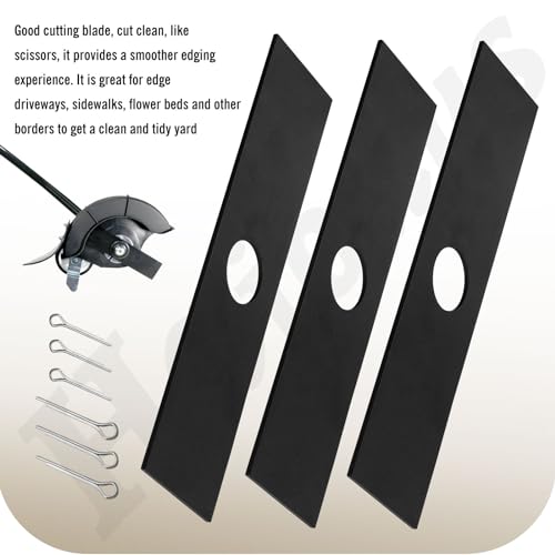 3 Pcs Hardened Steel Edger Blade Compatible with Milwaukee 49-16-2718 Edger