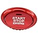 XtremeAmazing Red Keyless Engine Push Start Stop Button Switch with Surrounding Ring Sticker Cover Cap Aluminum