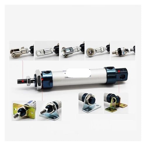 Vérin pneumatique MAL16 en aluminium de 16 mm double effet - 3