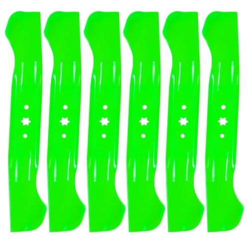 46" Deck High Lift Mower Blades Fit for Cub Cadet XT1-LT46 XT2-LX46 LTX1045 LTX1046 LTX1042 Craftsman T240 LT2000 T8200 Lawn Mower Replace 742-04244 742-04244A 742-04290 942-04244 942-04244A 6 Pack by TENGMUJX - Used condition - US$33.59