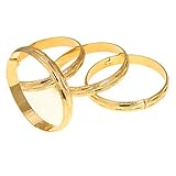 4pcs Dubai Gold Bangle Bracelet 18k Gold Plated Women Decoration Party Bangle African Ethiopian Jewelry (G)