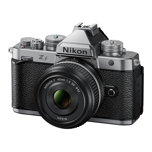 Image of Nikon Zf Mirrorless Camera with 40mm Lens - Full Frame, 24.5MP, 4K UHD Video Recording with Dual Card Slots (Silver)