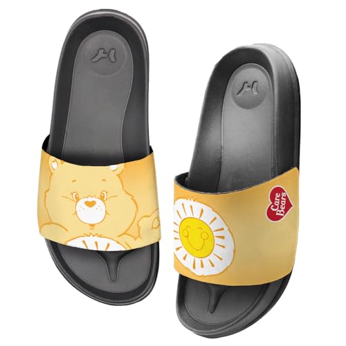 Popfunk Care Bears Funshine Bear Unisex Adult Slides Sandals Officially Licensed Hypd Slydr Switch™3