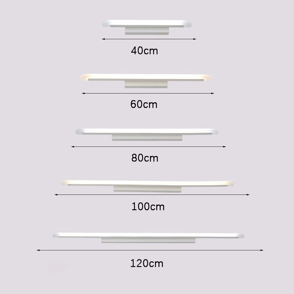 Luci di cortesia a LED in Acrilico, luci di cortesia per Bagno a LED Bianco Freddo 6000K, luci di cortesia Bianche Moderne a Striscia Lunga per Sala d'esposizione della Galleria del corridoio