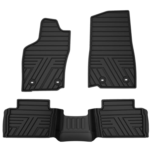 All Weather Floor Mats Custom Fit for Toyota Tacoma 2024-2026 (Not fit Hybrid) Waterproof Heavy Duty Anti-Slip Car Mats 1st & 2nd Row Full Black