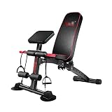 Banco de entrenamiento Banco con mancuernas Banco de entrenamiento - Tablero abdominal multifunción para el hogar Equipo de ejercicios para abdomen Silla...