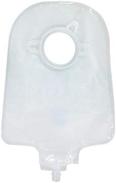 Securi-T USA 10" Urinary Pouch Transparent Flip-Flow Valve (includes 10 caps 1 Night Adapter)