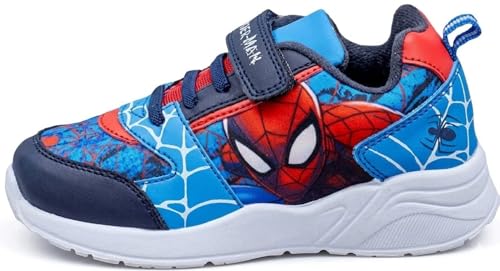 Marvel Baskets Spiderman pour garçon, Bleu, Taille 1 UK, 33 EU
