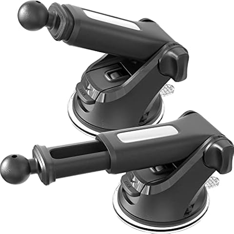 1Zero GPS Suction Cup Mount for Garmin [Quick Telescopic Extension Arm] (Set of 2), GPS Dashboard Mount Dash Windshield Window Car Holder for Garmin Nuvi RV Dezl Drive Drivesmart Driveassist and More Cover