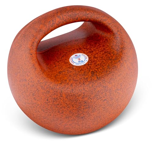Trial Over Kettlebell 2 kg | Strong Red | 19 cm Diameter | Ergonomic Handle | Advanced Training Enhancement