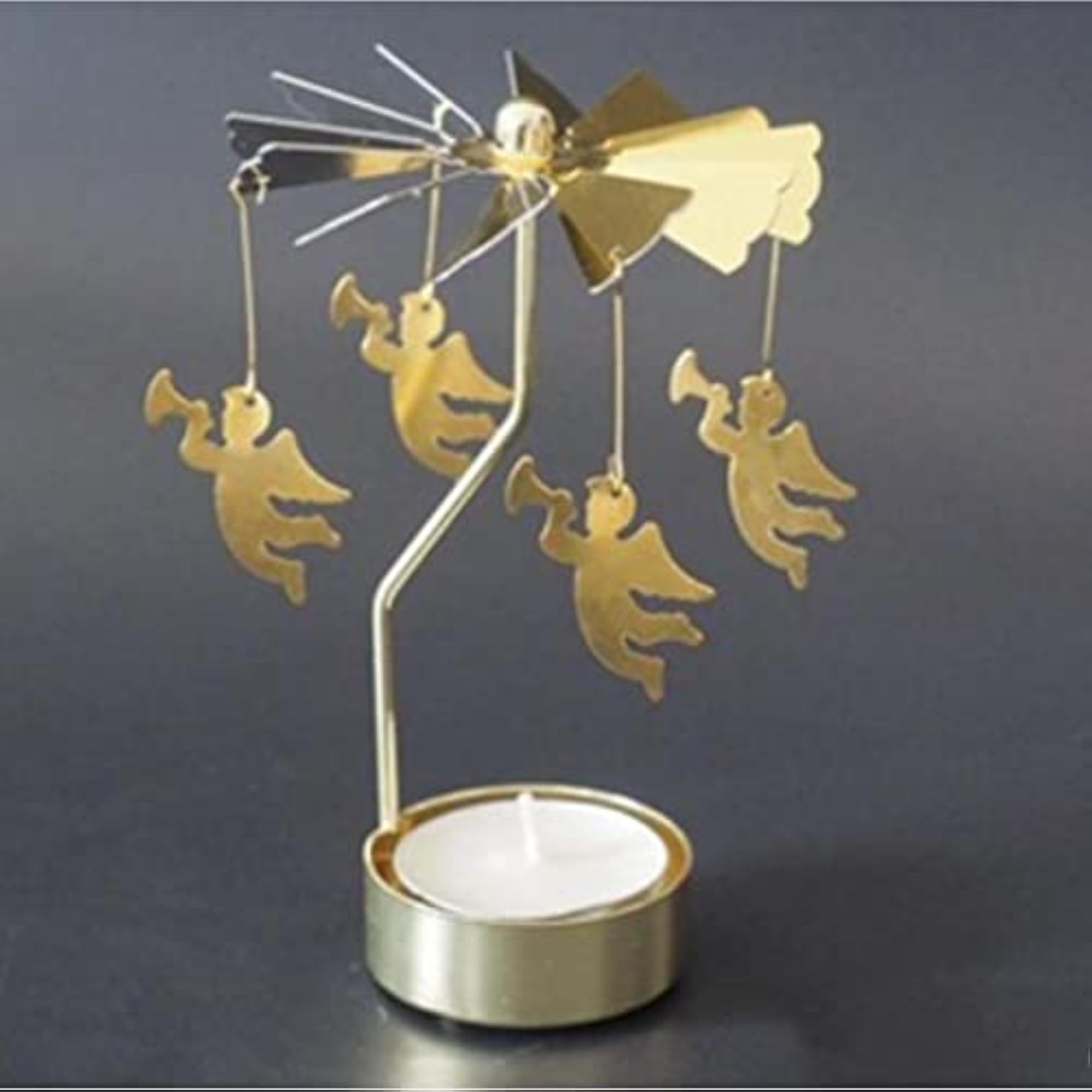 Christmas Decor Rotating Candle Holder