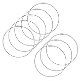 LONGHAO 8 Stück Pack Fahrradstahldrahtseil, Edelstahl Drahtseilring, Mehrzweck Kabelbinder Schlüsselring für Fahrradzubehör, Werkzeug & Outdoor,1,5x300mm (8, 1.5 * 300 mm)