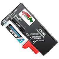 Dlyfull Batterietester – Batterie Tester für AA, AAA, C, D, 9V & 1.5V Knopfzellen – Akku Tester & Batterieprüfgerät ohne Strom – Präzises Batterie Messgerät für Haushalt & Profi (BT-168 Pro)