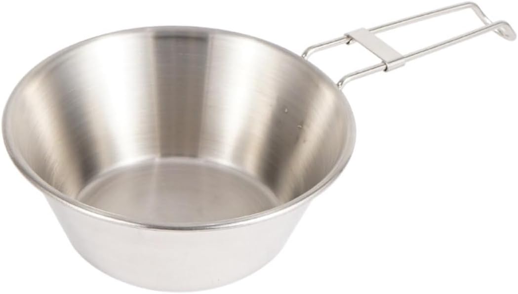 Camping Kitchen Utensil Outdoor 304 Stainless Steel Folding Bowl Picnic Barbecue Mountaineering Camping Portable Cooker for Outdoor Cooking