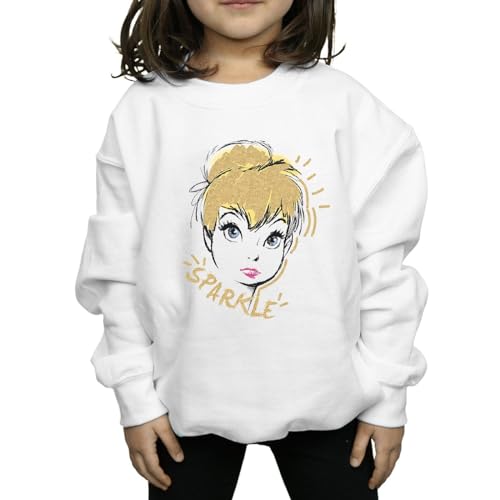 Sweat-Shirt Tinkerbell Disney Fille Idéal pour l'École et les Sorties Standard