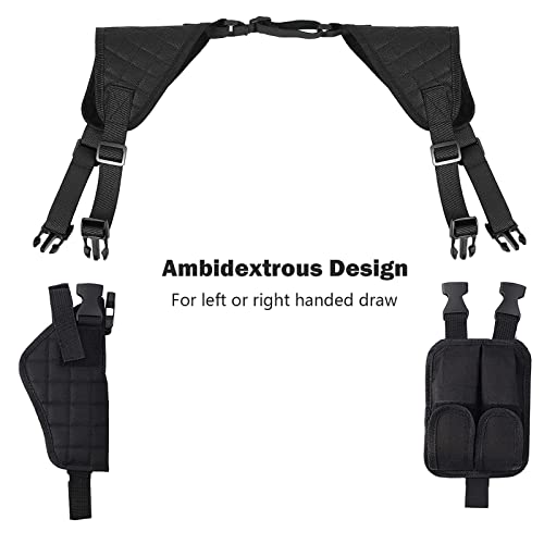 Sztac Shoulder Holster Vertical Gun Holster Universal Adjustable For Most Kinds Of Pistols Black #TOP2