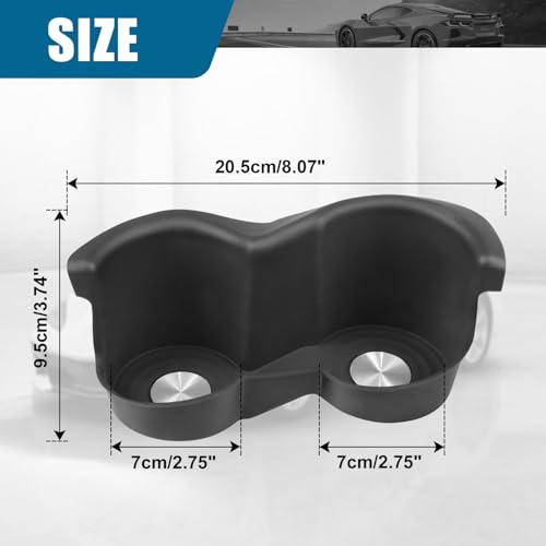 Insertos de silicona para portavasos Chevrolet Corvette C8 miniatura 7