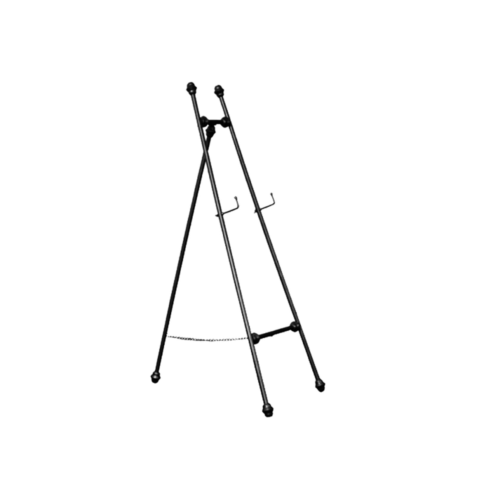 CWCQGH Display Easel Stand for Wedding Sign and Poster 120/150cm Portable Art Easel for Floor Sturdy Metal Folding Easel for Painting and Sketching Lightweight (Black 120cm)