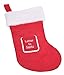 Classic Red and White Letter to Santa Christmas Stocking - 16.5"