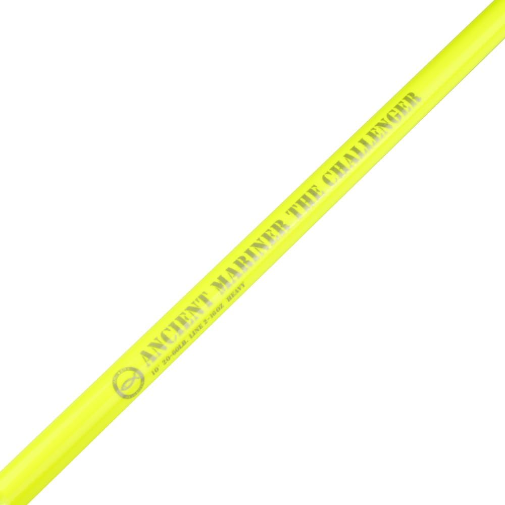 ANCIENT MARINER Catfish Fishing Rods 10' Two-Piece Glow in The Dark Catfishing Fishing Pole Ancient Mariner The Challenger Spinning Rod, Heavy