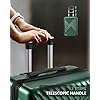 3 Piece Luggage Sets Pcabs Durable Suitcase With Wheels Tsa Lock 20inch24inch28inch Lightweight Travel Luggage Set Dark Green