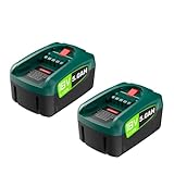 NIUNIUA LINGYUE 18V Li-Ion Replacement Battery - Compatible with Bosch PBA/PSB/PSR Home & Garden Tools, Gardena P4A Cordless Power Tool Batteries Packs(2 Battery 5000 mAh)
