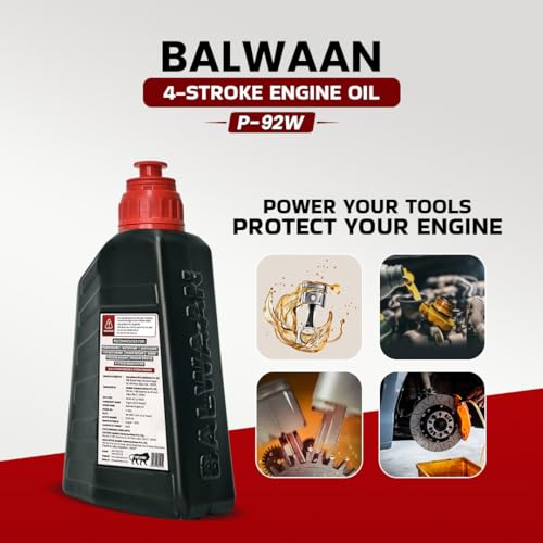 Image of Balwaan Krishi Premium 4-Stroke Engine Oil, 650ml | High Heat Stability | Rust Guard | All Weather Protection & Best for all 4-stroke engines up to 7.5 HP | P-92W