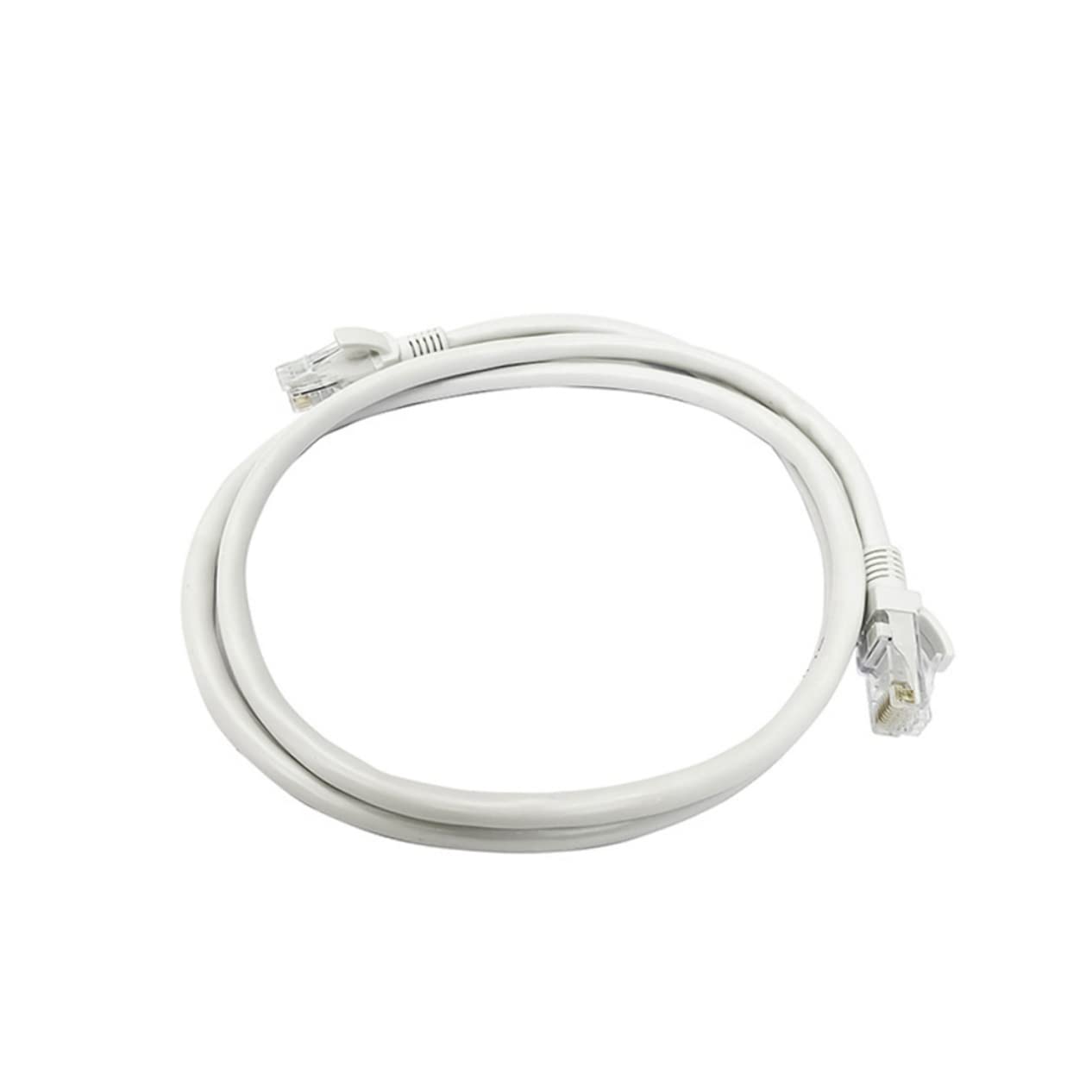 Câble Ethernet Cat6 50m en Plastique et Cuivre, Blanc