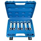 JEUCLEL 6PCS Engine Motor Mount Socket Rear Camber Adjusting Wrench Suitable for Most Car Models, 16mm 17mm 18mm 19mm 21mm 24mm Engine Fixing Screws Oil Filter Removal Wrench Kit, Wheel Alignment