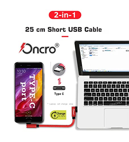 Image of Nylon braided 90 Degree right angle L shape USB cable Data Cable Fast Charging dash warp short type c power bank cable for type c smartphones oneplus nord note mini 25cm use wall charger 4a 6a
