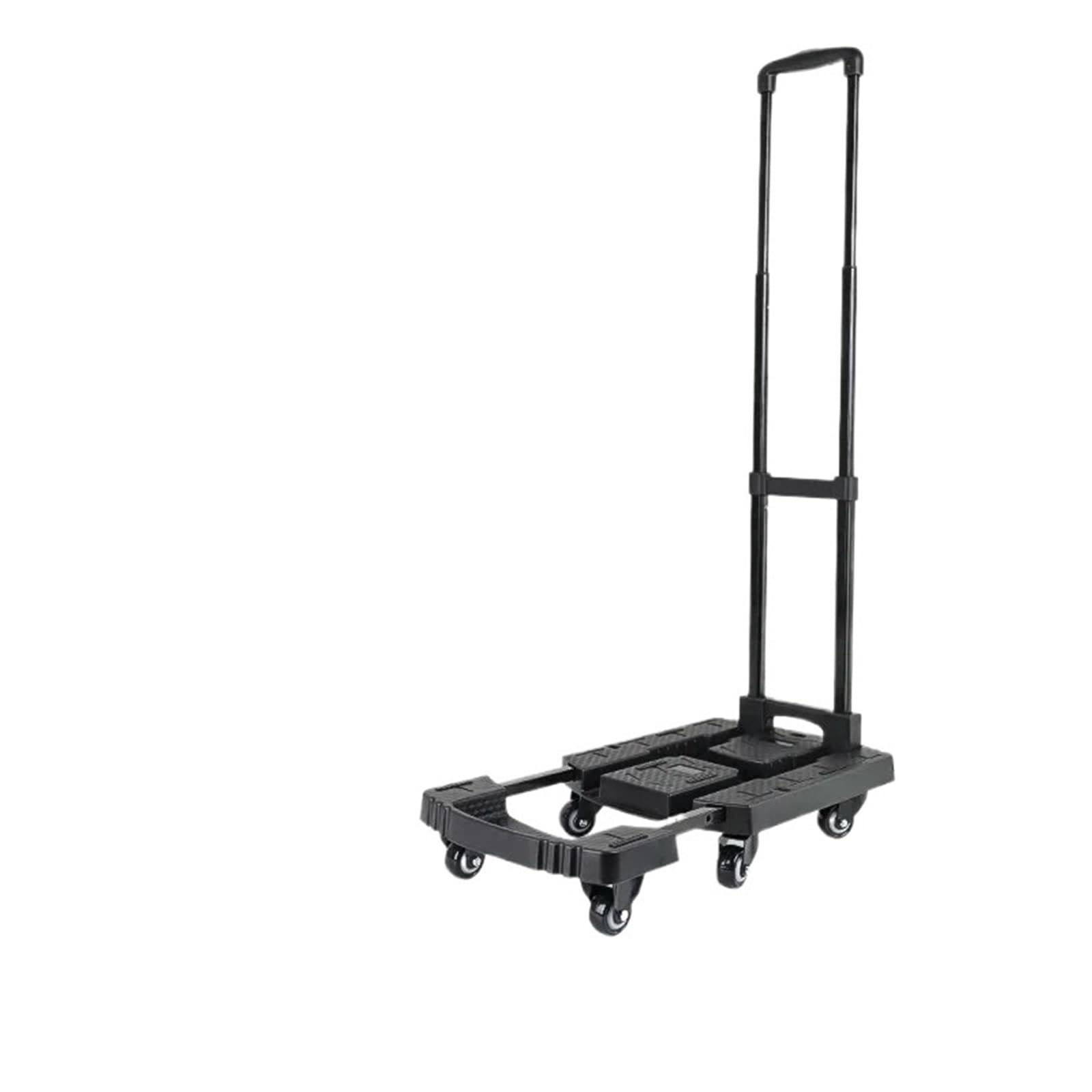 Carrello portatile pieghevole a mano, carrello retrattile a 6 ruote per bagagli, attrezzi e generi alimentari, facile da caricare e spostare