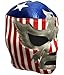 Del Mex Lycra Lucha Libre Adult Luchador Mexican Wrestling Mask Costume (Patriot America)