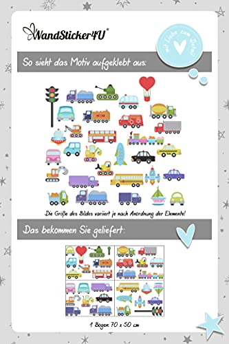 WandSticker4U®- adesivi murali bambini TRAFFICO i