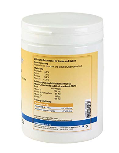 Biotin für Hunde Luposan Biotin+ Tabletten 800 g