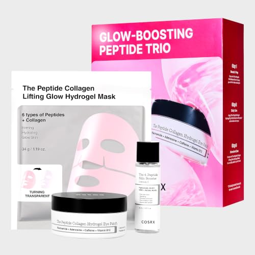 Image of COSRX Glow-Boosting Peptide Trio, Pink Peptides Eye Patch Limited Gift Set