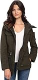 Levi's Women's Cotton Hooded Field Jacket (Standard & Plus Sizes), Army Green, Large