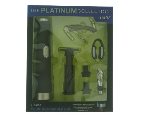 1 X The Platinum Collection By Shift3 7 Piece Wine Accessory Kit