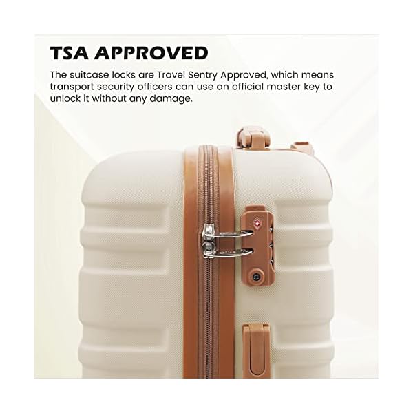 COOLIFE-Suitcase-Trolley-Carry-On-Hand-Cabin-Luggage-Hard-Shell-Travel-Bag-Lightweight-with-TSA-LockThe-Suitcase-Included-1pcs-Travel-Bag-and-1pcs-Toiletry-Bag-BlueBrown-20-Inch-Luggage-Set COOLIFE Suitcase Trolley Carry On Hand Cabin Luggage Hard Shell Travel Bag Lightweight with TSA Lock,The Suitcase Included 1pcs Travel Bag and 1pcs Toiletry Bag (Blue/Brown, 20 Inch Luggage Set)