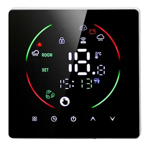 Thermostat intelligent Jeffergarden avec écran couleur LED et programmation application mobile - 2