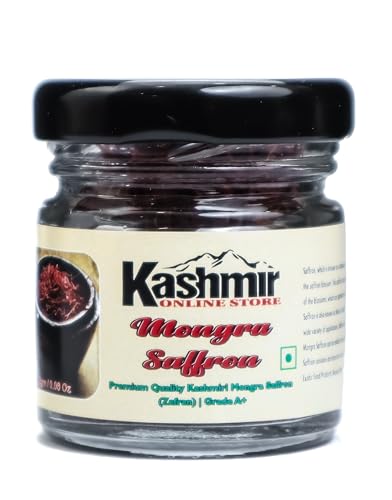 Image of Kashmir Online Store Original Saffron - Natural & Pure Finest Grade Kashmiri Kesar For Pregnant Women, Cooking, Face & Skin. (2Gm)