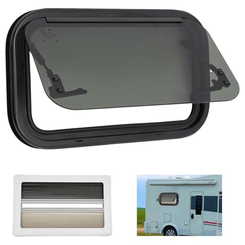 ACROSSPART Ausstellfenster Wohnmobilfenster Wohnwagen Fenster mit Verdunklung Seitenfenster 85 RV Externes Push Fenster für Van Camper & Wohnwagen (500x300mm)