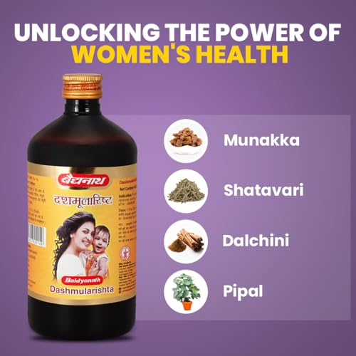 Image of Baidyanath Ayurved Dashmularishta 450ml | Ayurvedic Tonic for Menstrual Pain Relief, Hormonal Balance & Post-Delivery Recovery | Classical Arishta with 10 Sacred Herbs