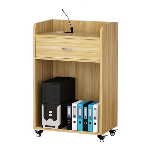 ړud  ԗ֕t ړItfXN`FbNAEgJE^[ cp |[^u ߉\ ړȒP CgEHibgF 63X40X100CM,Light Walnut Color-63X40X100CM