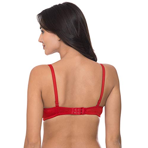 Image of Komli - Heavily Padded Push-Up Bra - Cotton Rich - Balconette - 3 /4th Coverage, Seamless, Wireless, Multiway Straps - T-Shirt Bra