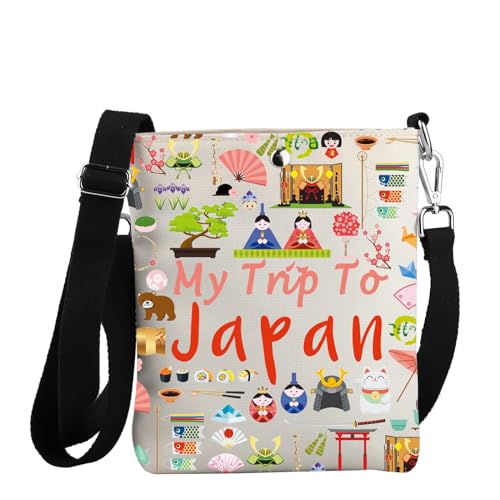 JYTAPP Japan Travel Gift My Trip To Japan Crossbody Bag Japanese Culture Lover Gift Japan Souvenir Bag Crossbody Purse