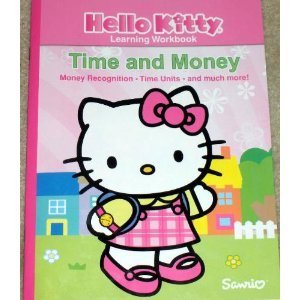 Paperback Hello Kitty Workbooks w/Stickers - Time & Money Book