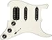 Fender PickGuard Strat Shawbucker Bridge / Gen4 Nuishless Medio & Collo - H / S / S - Bianco